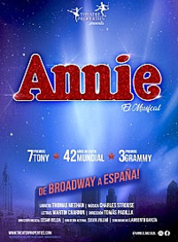 1st to 3rd November, Annie the musical at the Auditorio Víctor Villegas in Murcia