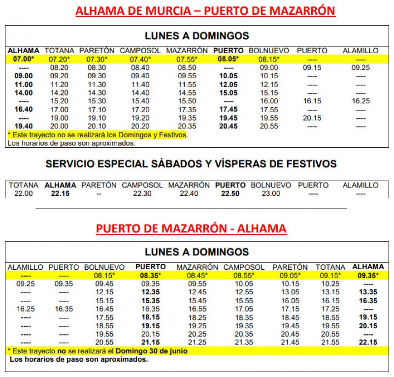 Murcia Today Span Style Color 780948 Archived Span Buses To And From Alhama De Murcia 2019