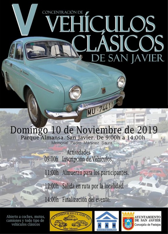 <span style='color:#780948'>ARCHIVED</span> - Sunday 10th November classic cars rally in San Javier