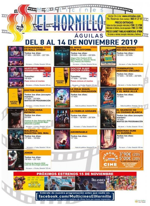 <span style='color:#780948'>ARCHIVED</span> - Tuesday 12th November ENGLISH language cinema in Águilas
