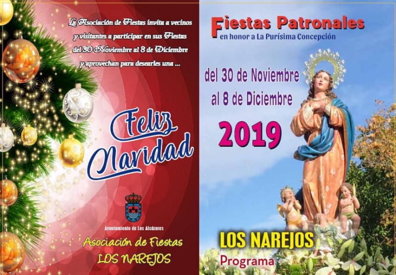 <span style='color:#780948'>ARCHIVED</span> - 30th November to 8th December Fiestas patronales in Los Narejos