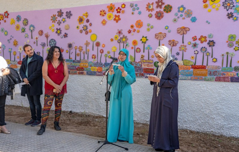 <span style='color:#780948'>ARCHIVED</span> - Ceramic mural unveiled in Cartagena to commemorate victims of gender violence