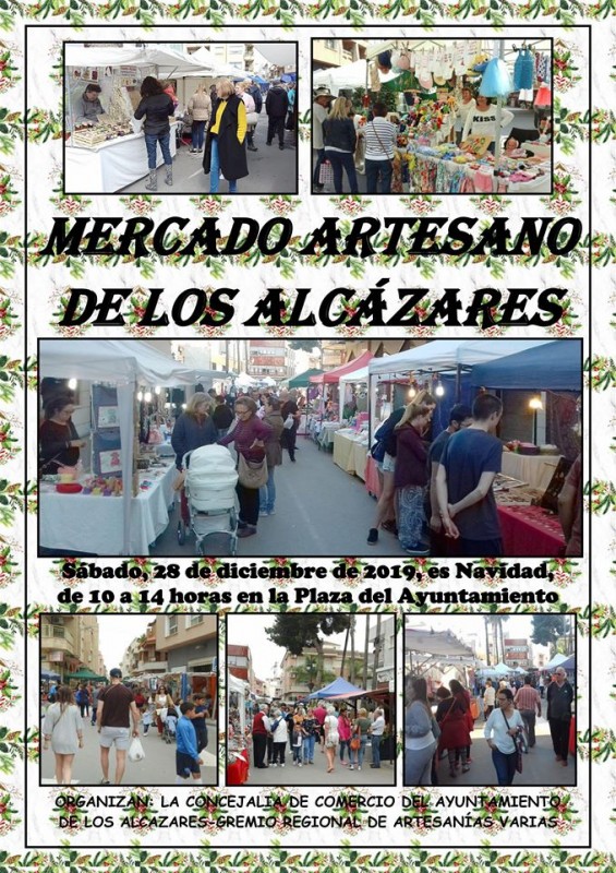 <span style='color:#780948'>ARCHIVED</span> - Saturday 28th December Artisan Market in Los Alcázares