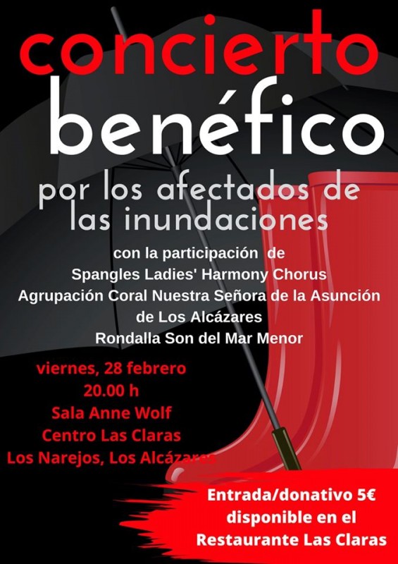 <span style='color:#780948'>ARCHIVED</span> - Friday 28th February benefit concert for those affected by Los Alcázares flooding
