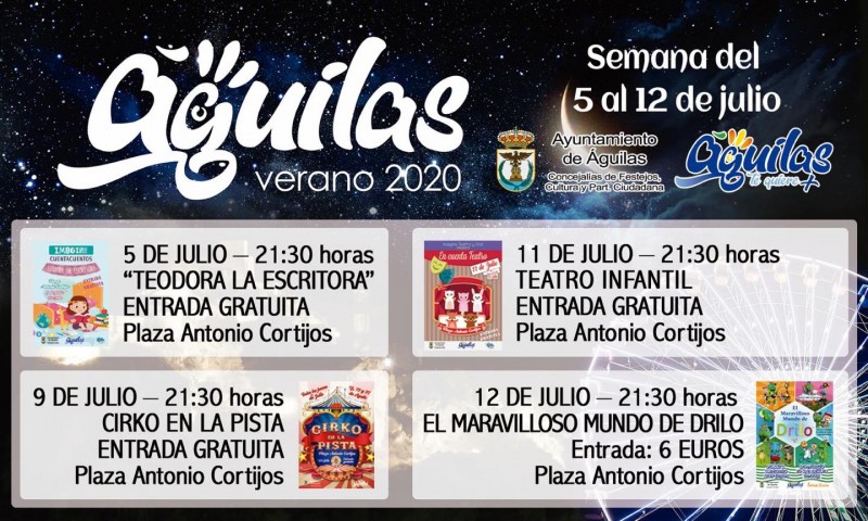 <span style='color:#780948'>ARCHIVED</span> - Águilas family theatre 11th and 12th July