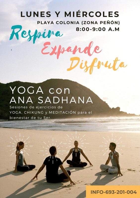 <span style='color:#780948'>ARCHIVED</span> - Monday and Wednesday; Yoga on the beach in Águilas