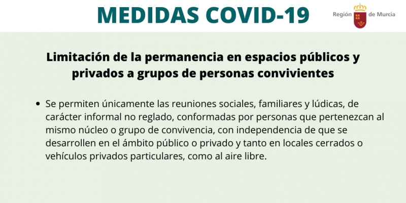 <span style='color:#780948'>ARCHIVED</span> - Murcia regional government publishes decree prohibiting social interaction in the BORM