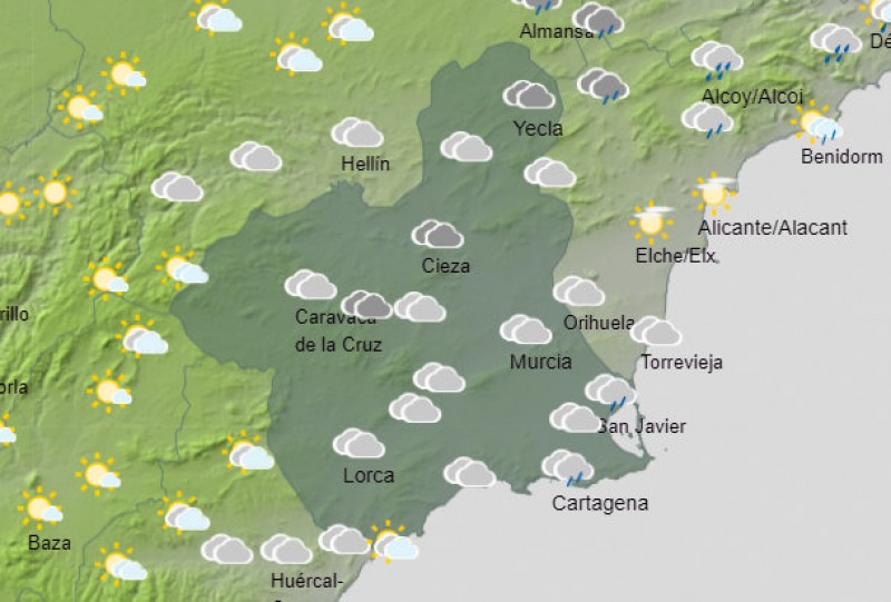 <span style='color:#780948'>ARCHIVED</span> - A grey and showery start to March in the Costa Cálida