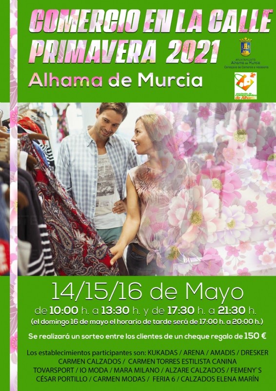 <span style='color:#780948'>ARCHIVED</span> - Alhama de Murcia shops take to the streets in Comercio en la Calle 2021 May 14-16