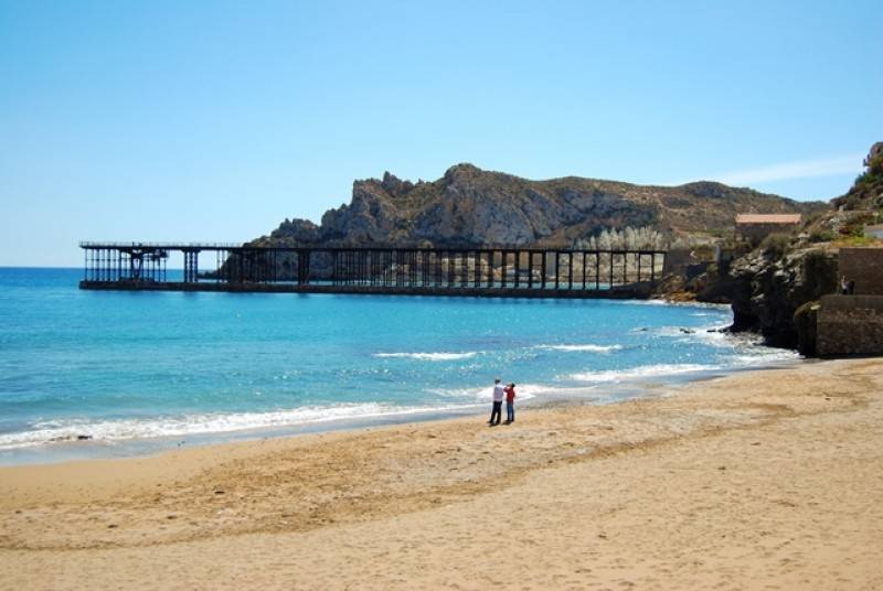 Cycling on the EuroVelo 8 route as it passes through Aguilas