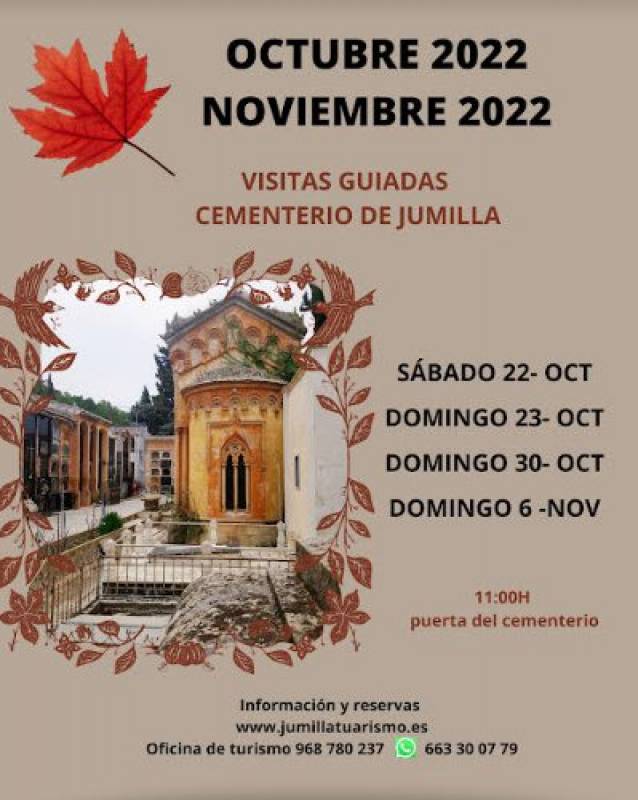 <span style='color:#780948'>ARCHIVED</span> - November 6 Free guided tour of the cemetery of Jumilla