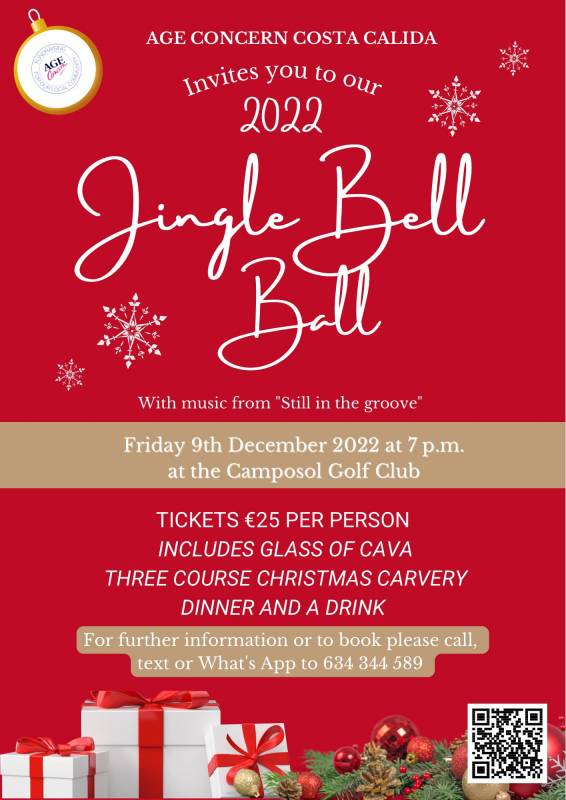<span style='color:#780948'>ARCHIVED</span> - December 9 Age Concern Jingle Bell Ball at Camposol Golf Club