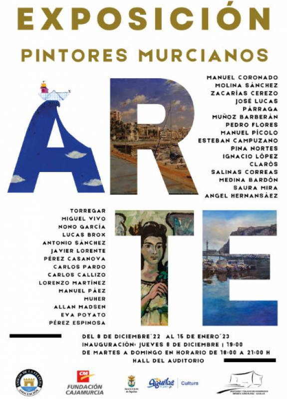 December 8 to January 15 Exhibition by Murcia painters at the Aguilas auditorium