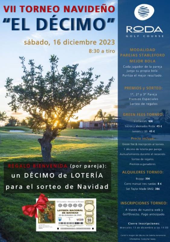 December 16 Roda Christmas golf tournament
