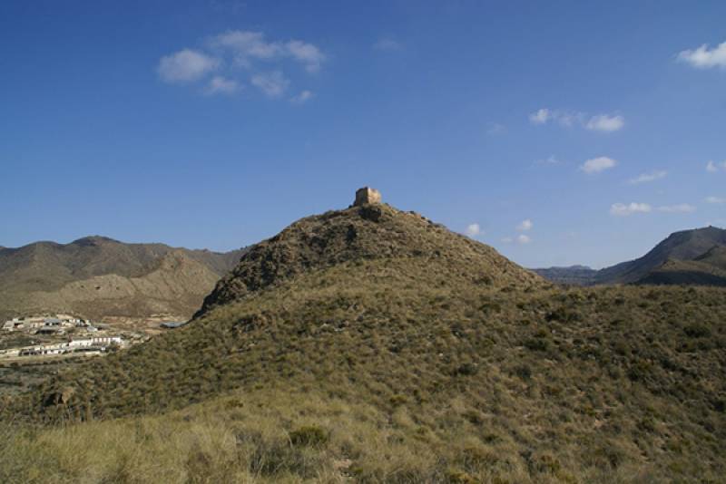 The ruined castle of Tébar in Aguilas