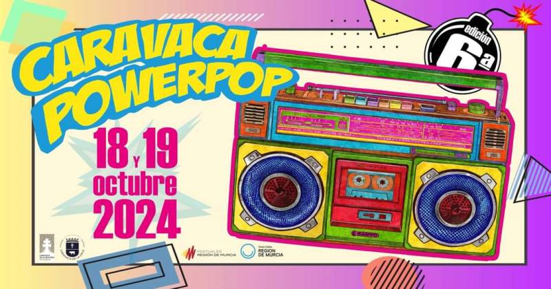 October 18 and 19 Caravaca Power Pop festival returns to the centre of Caravaca de la Cruz