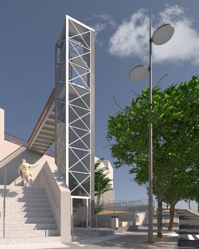 Contact awarded for panoramic elevator in Puerto de Mazarron seafront