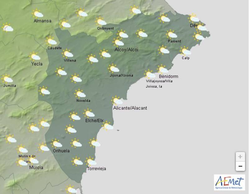 Dark, wet and windy: Alicante weather forecast October 10-13