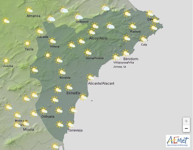 Dark, wet and windy: Alicante weather forecast October 10-13