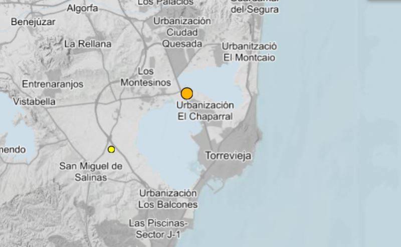 Earthquake last night in Los Montesinos