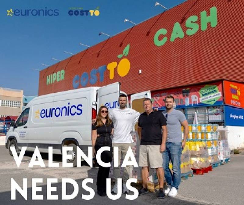 TJ Electricals-Euronics Camposol send cleaning supplies to the areas affected by the floods in Valencia