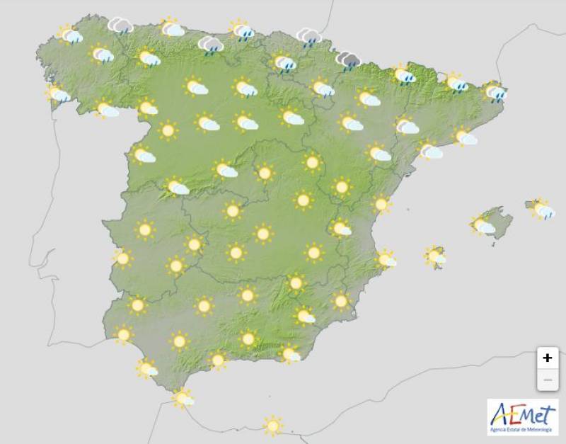 Sunshine returns to Spain: Weather forecast April 21-24