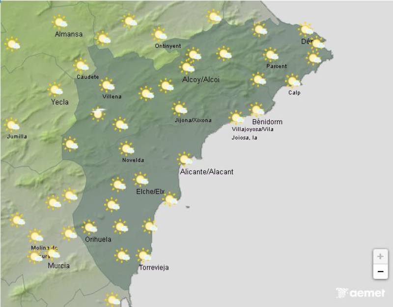 Breezy, warm and bright: Alicante weather forecast June 9-12