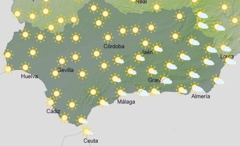 Andalucía weekend weather forecast July 10-13: Sunshine, cooler inland and a touch of cloud in the east