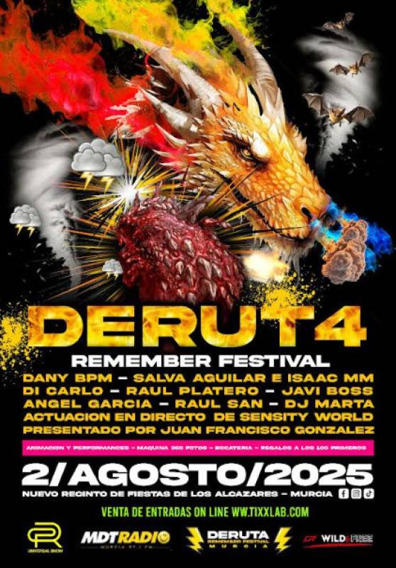 August 2 Deruta Remember festival, an evening of electropop memories in Los Alcázares