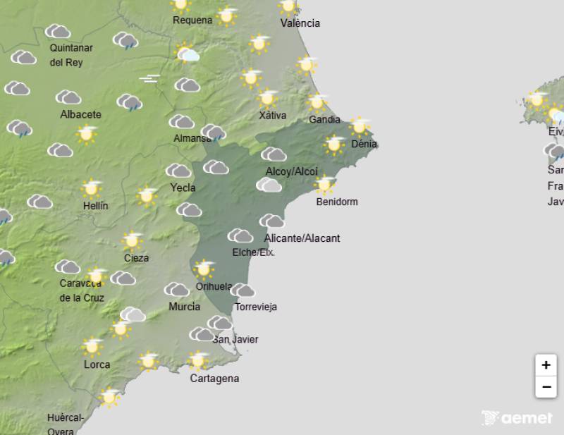 From weather warnings to spring temperatures: Alicante weather forecast December 4-8