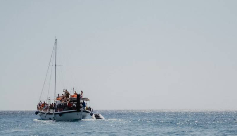 British patrol boat intercepts migrant vessel heading for Spain