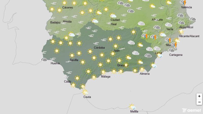 Stormy start and end to the week: Andalucía weather forecast December 29 - January 4