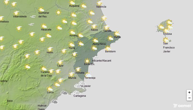 Spring sunshine at first before the rain returns: Alicante weekend weather March 12-15