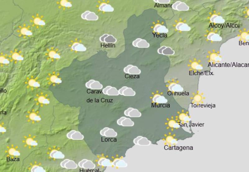 Murcia weekly weather forecast March 16-19: Sunny and dry