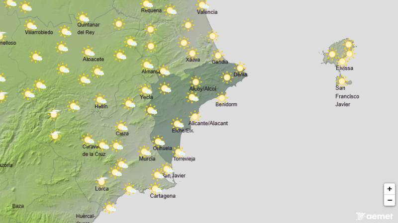 Warm and mostly sunny weather continues: Alicante weekend weather April 16-19