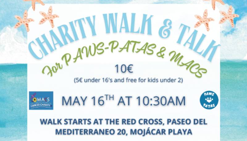 May 16 Charity Walk & Talk in Mojácar for two great causes