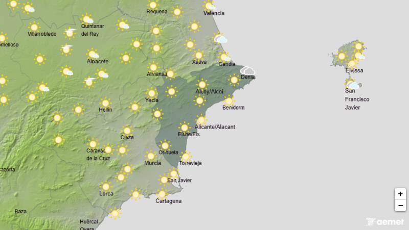 Sunny skies and rising temperatures: Alicante weather forecast May 25-28