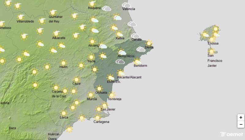 Mostly sunny skies and rising temperatures: Alicante weekend weather June 11-14