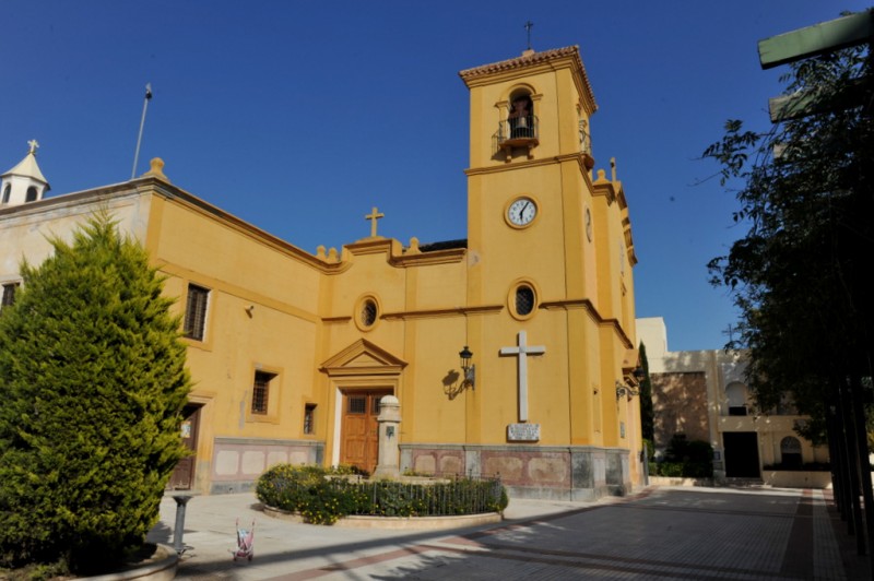 The Iglesia de las Tres Avemarías in Totana